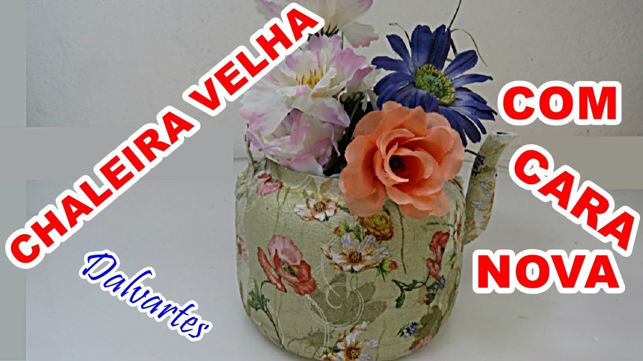 CHALEIRA VELHA DECORADA
