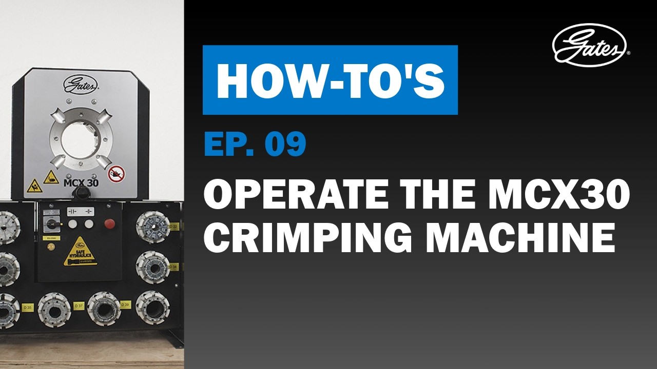 How to Operate the Gates MCX30 Crimping Machine to Achieve Perfect Assembly All The Time