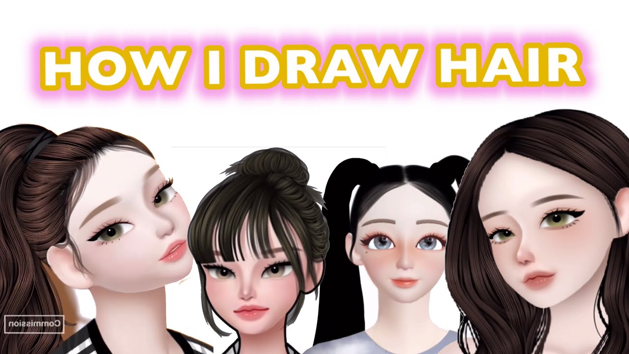 HOW TO DRAW ZEPETO HAIR | IBIS PAINT X | JADIE