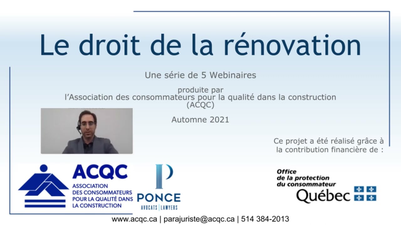 Le droit de la rénovation - Webinaire 5/5 - Les recours