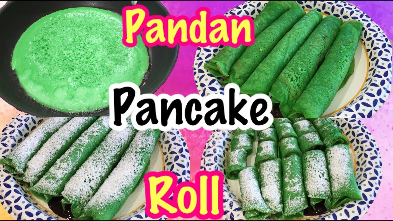 HOW TO MAKE PANDAN PANCAKE ROLL