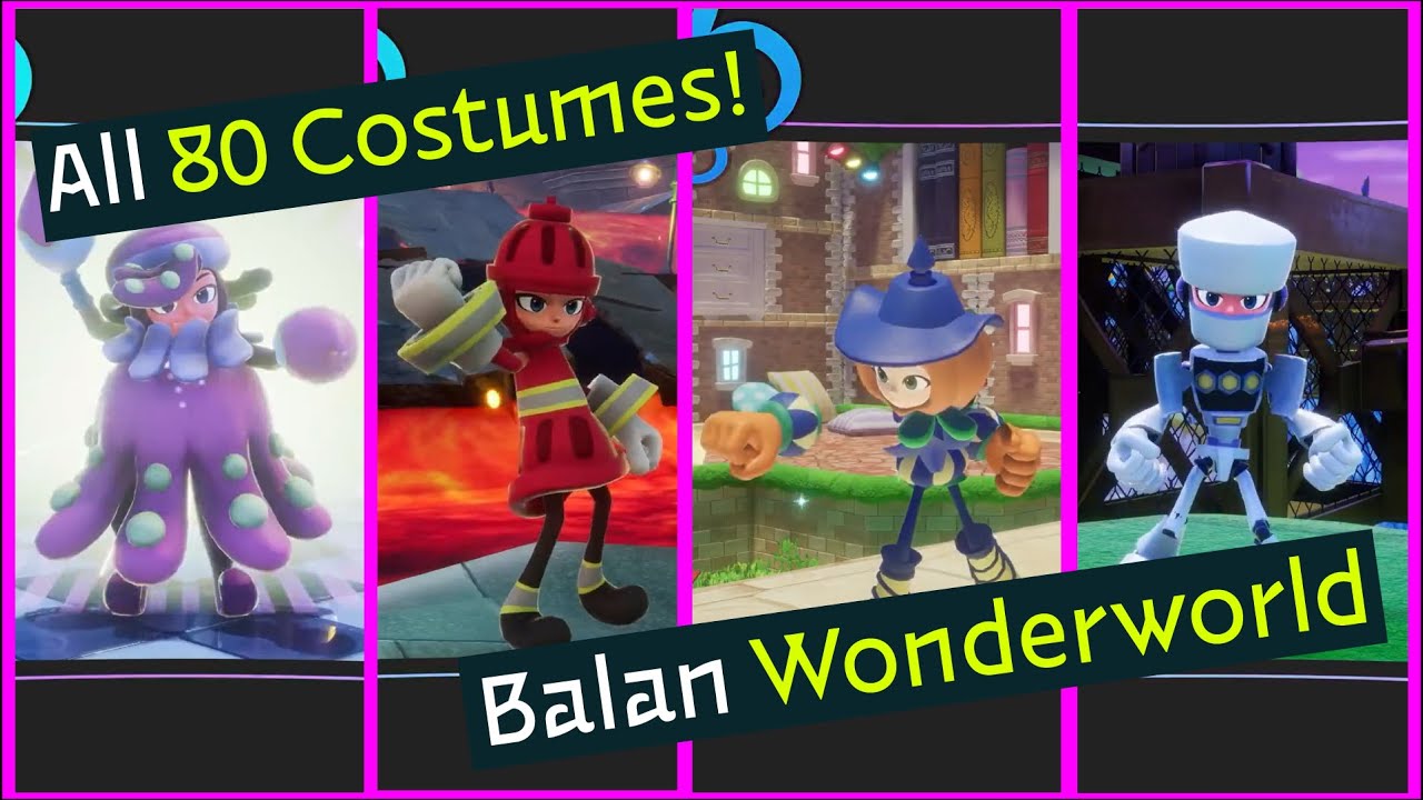 All 80 Costumes Breakdown! - Balan Wonderworld