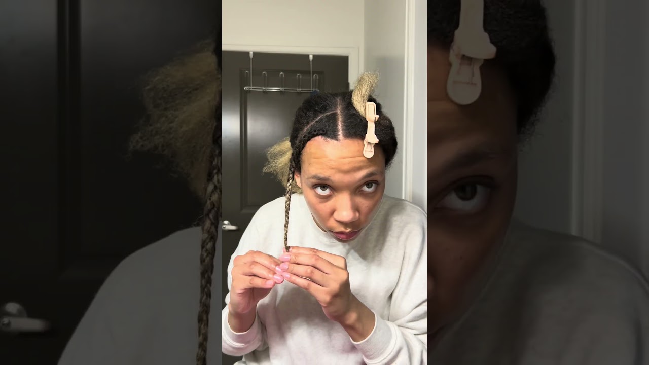 Easy protective hairstyle! #curlyhair #type4hair #hairroutine #protectivestyle