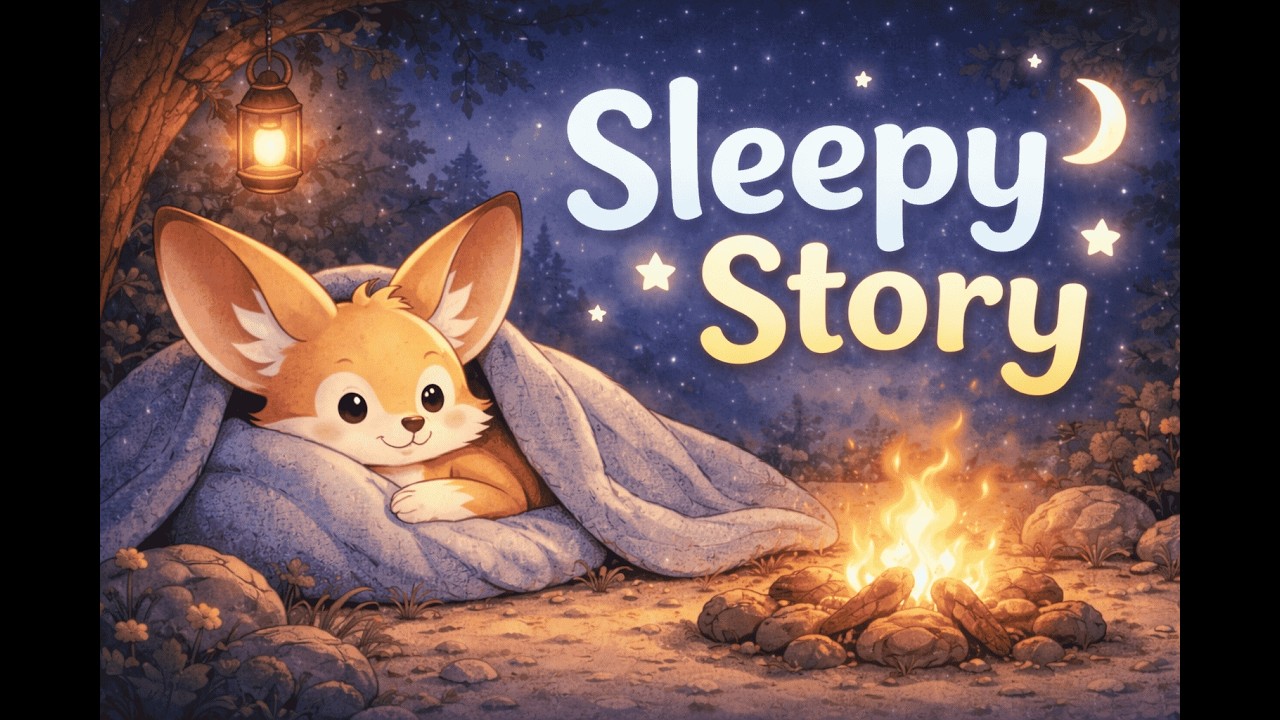 Relaxing Bedtime Story🌙 Fennie the Fennec Fox Sleepy Desert Adventure