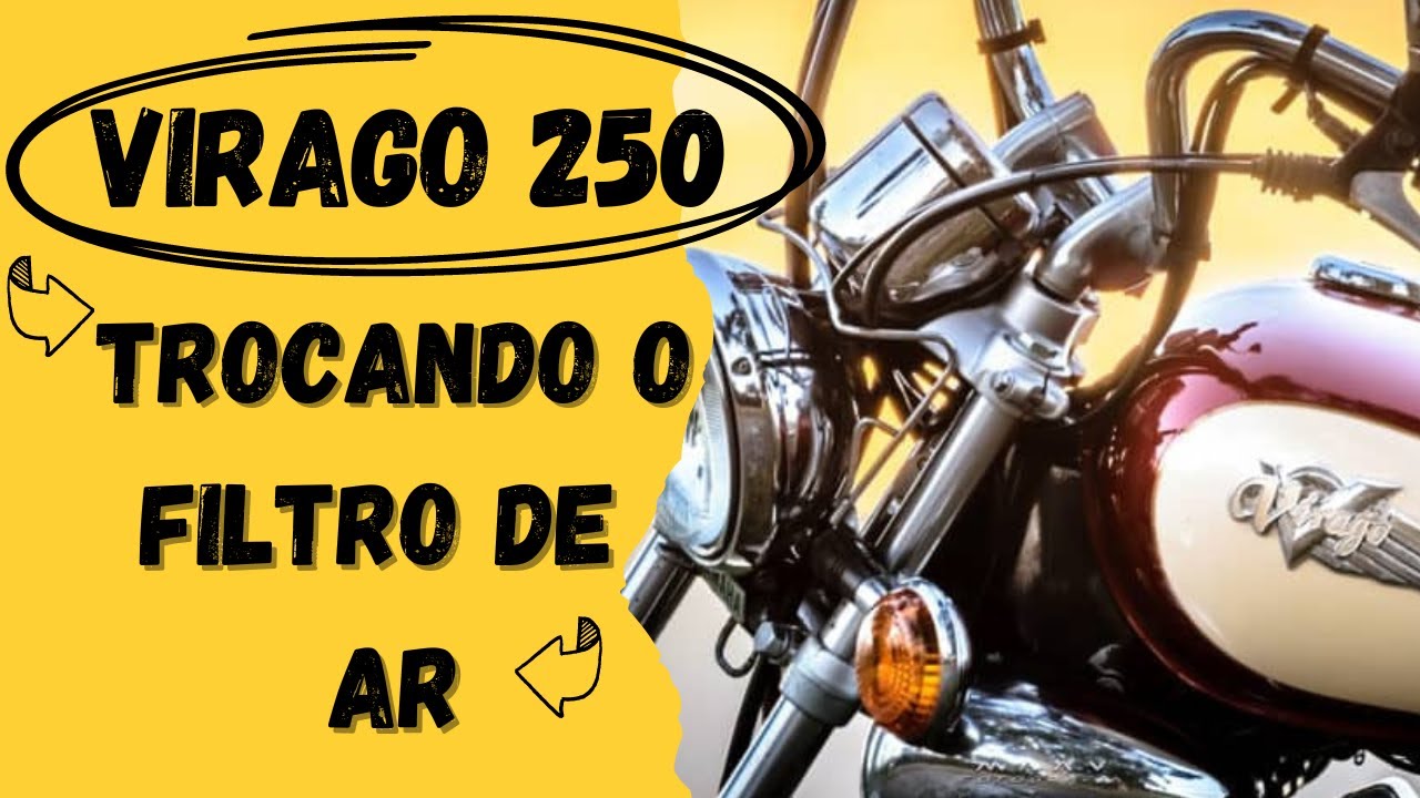 Virago 250 - como trocar o filtro de ar