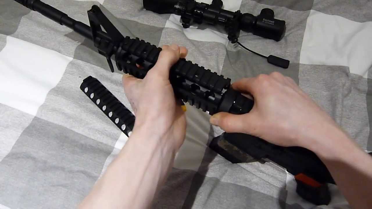 airsoft M4 barrel removal