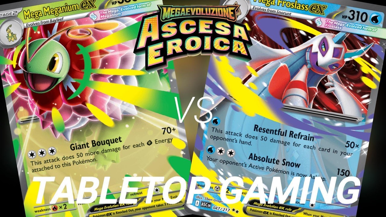 Mega Meganium Vs Mega Froslass | Tournament Ascended Heroes | Top 4 | Tabletop Gameplay