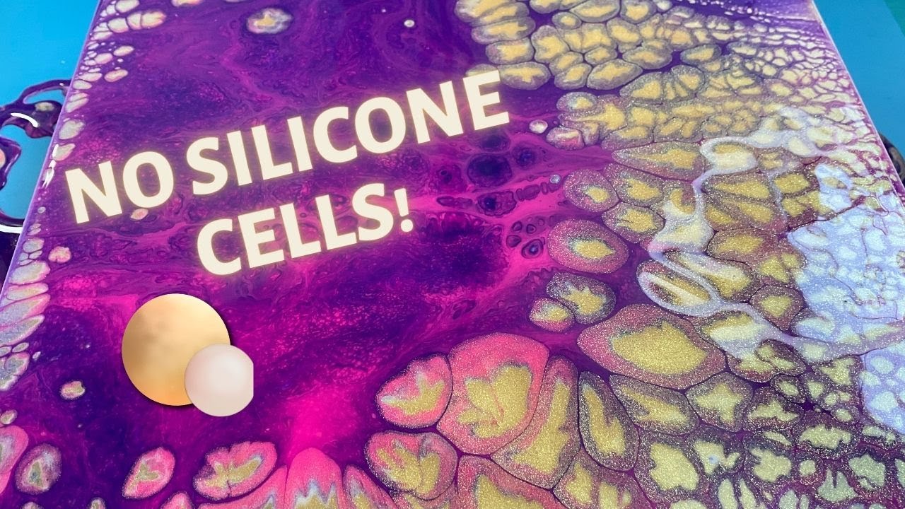 MAGIC? How to Make Cells with no Silicone! ~Pour Painting~Fluid Art
