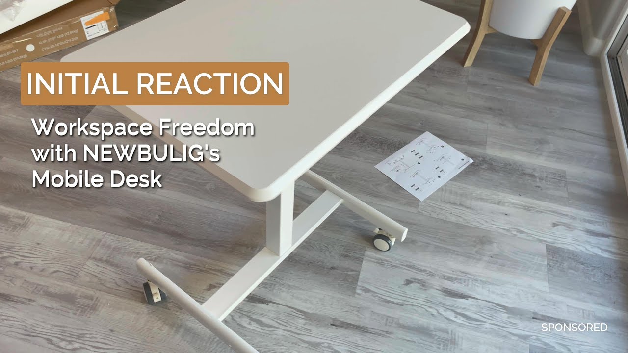 Newbulig Mobile Standing Desk Unboxing & Review