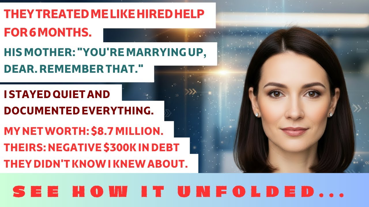 My Fiancé's Family Treated Me Like 'The Help'—While I Was Secretly Buying Their Failing Mansion...