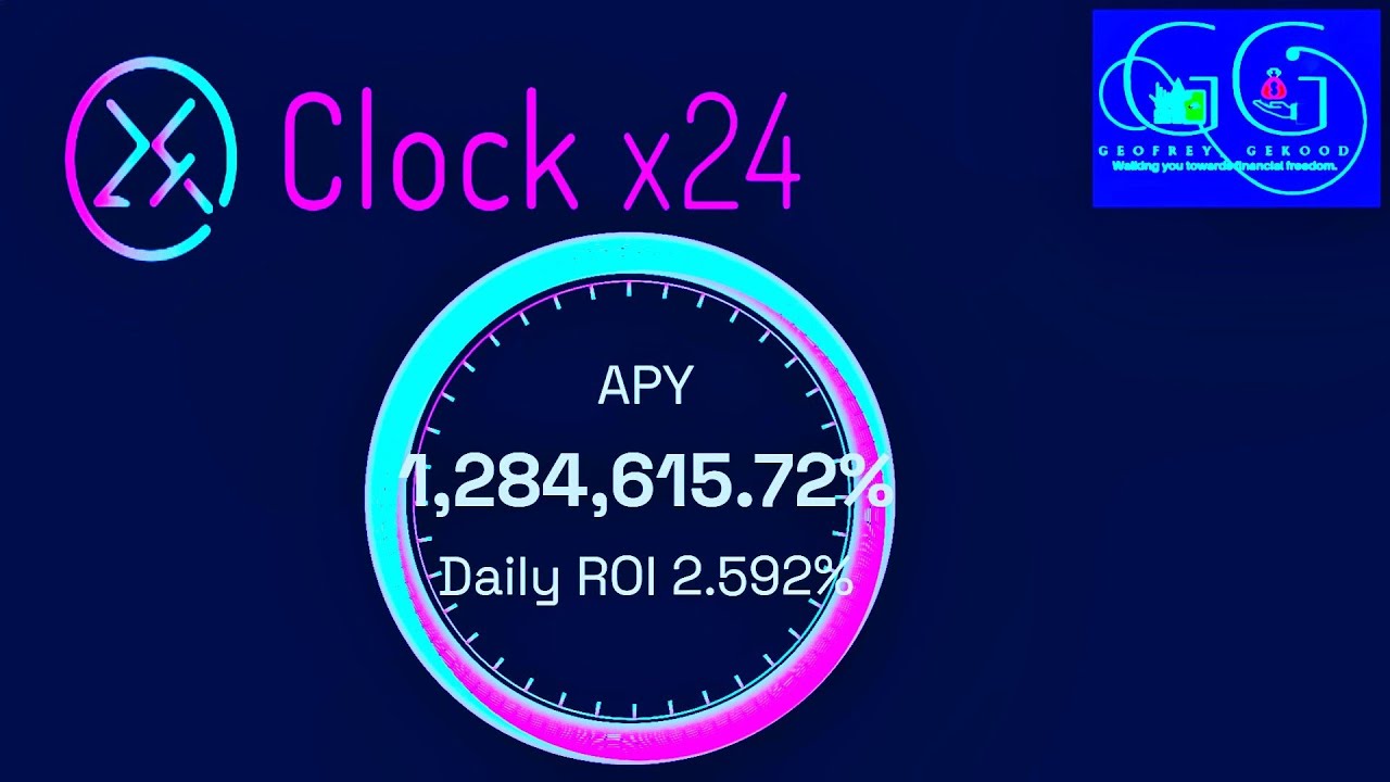 Clock x24 crypto passive income. Autorebase every 10 min on BSC. (1,284, 615.72 % APY)
