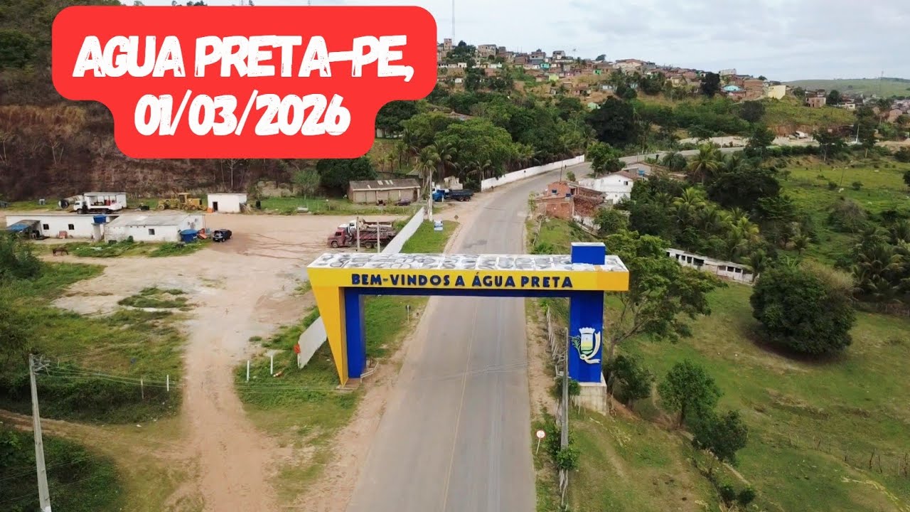 Água Preta-PE, Imagens Drone e Pedal MTB Pela Cidade, Domingo 01/03/2026.
