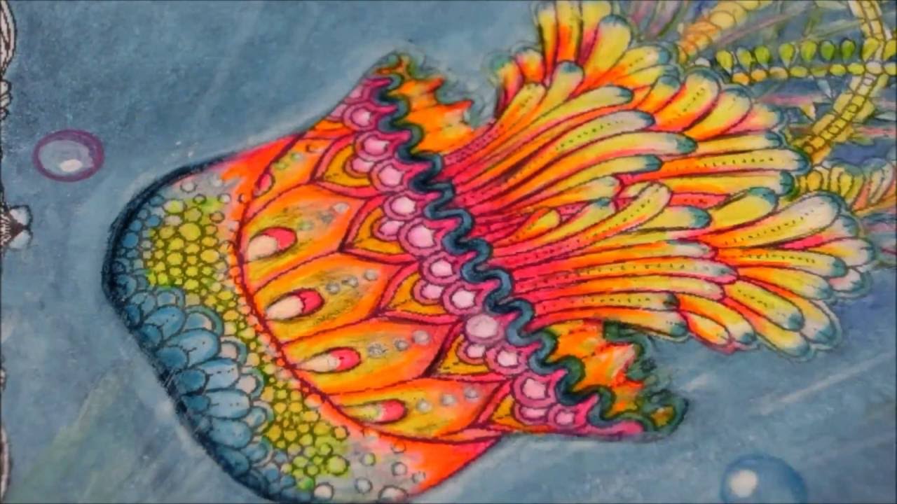 Jelly fish from lost Ocean-using Triplus Neon Color.