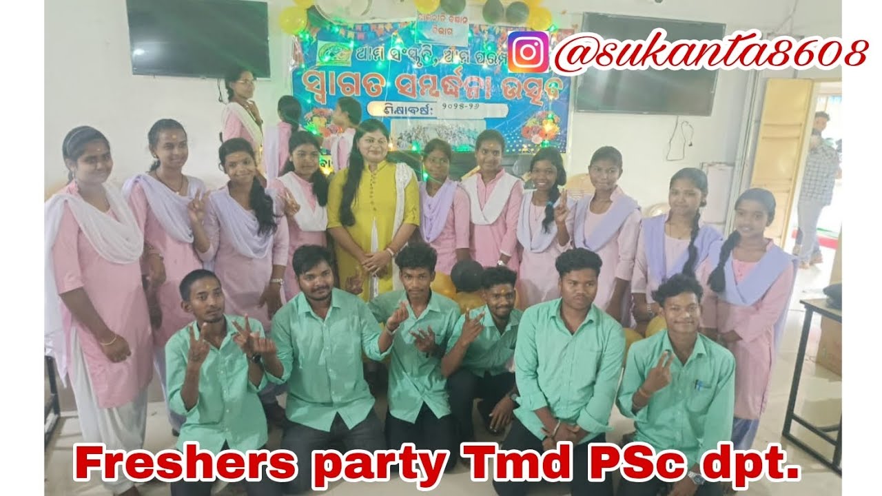 Freshers party at Tmd clg||Department of Political science||@sukantasukanta8667 