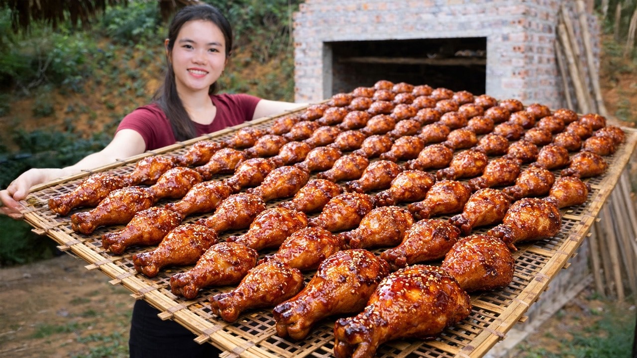 Recipe for Honey-Grilled Chicken for Sale - Country-Style Grilled Chicken | Trieu Thi Thuy