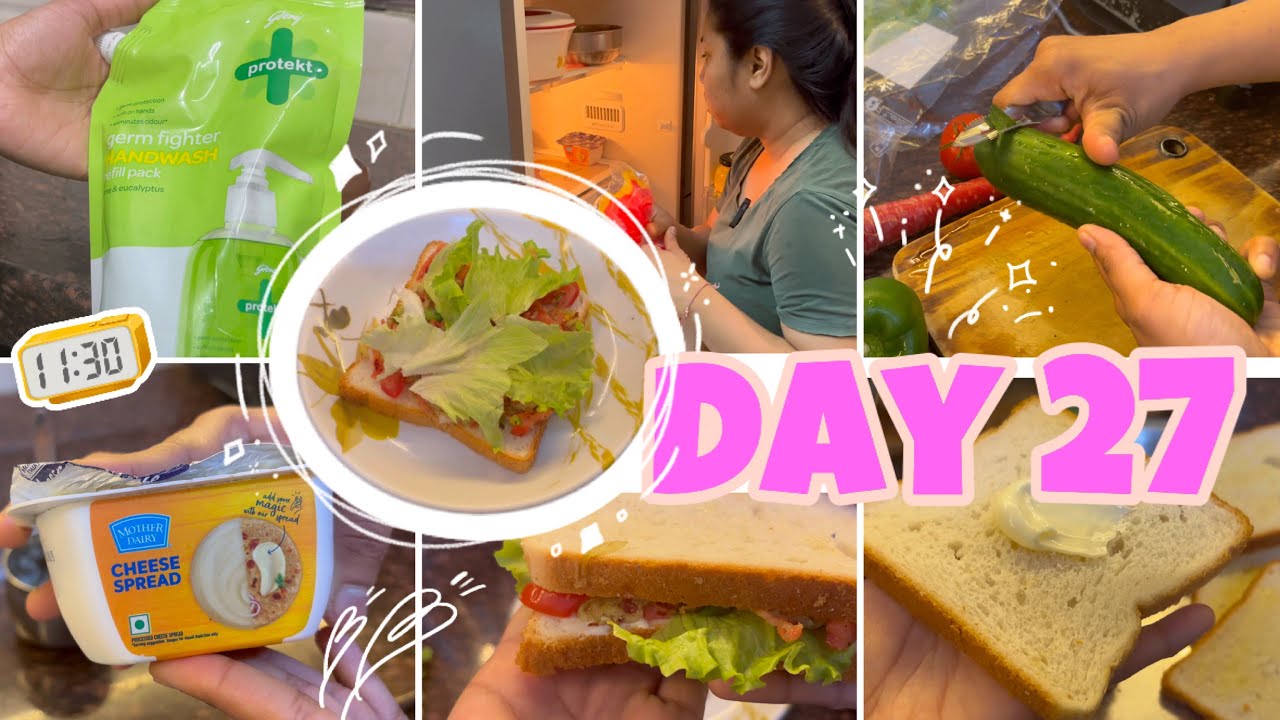 27/365 days healthy sandwich 🥪 aesthetic day ij my life in India #dayinmylife #365dayschallenge