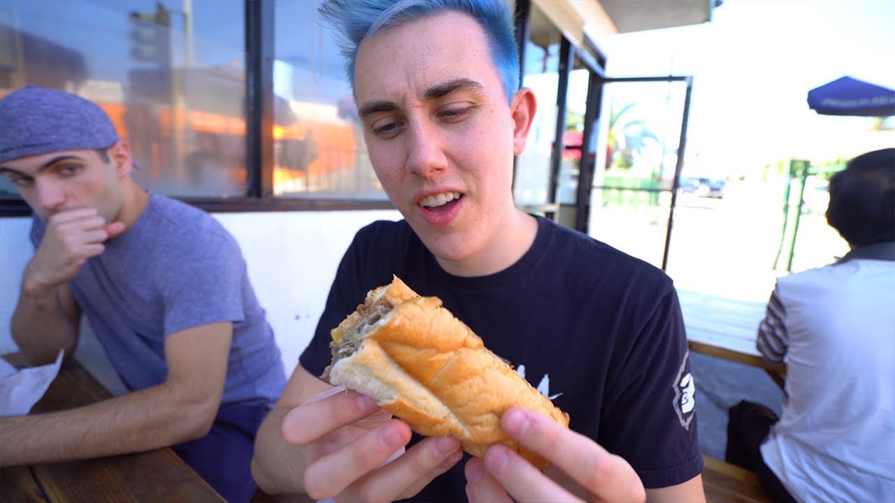 CANADIANS TRY PHILLY CHEESTEAKS FOR THE FIRST TIME