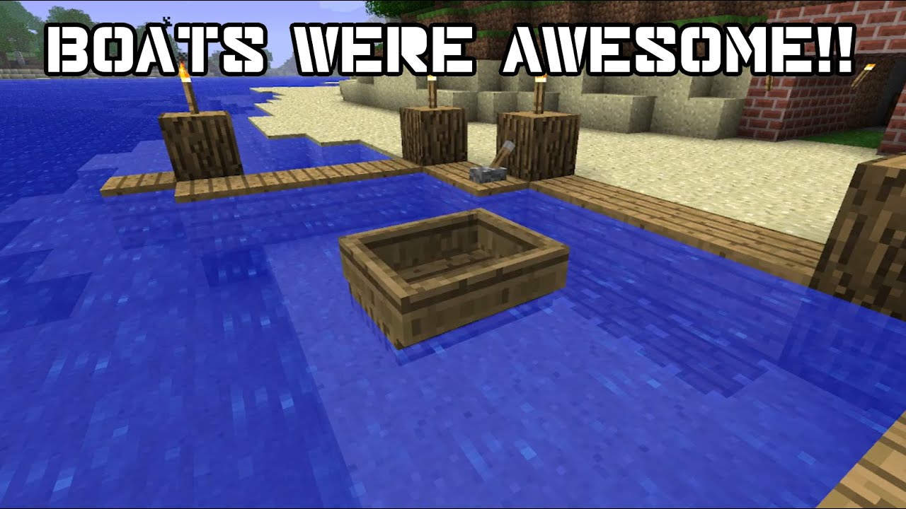 Old Minecraft Boats Weren't THAT Bad...