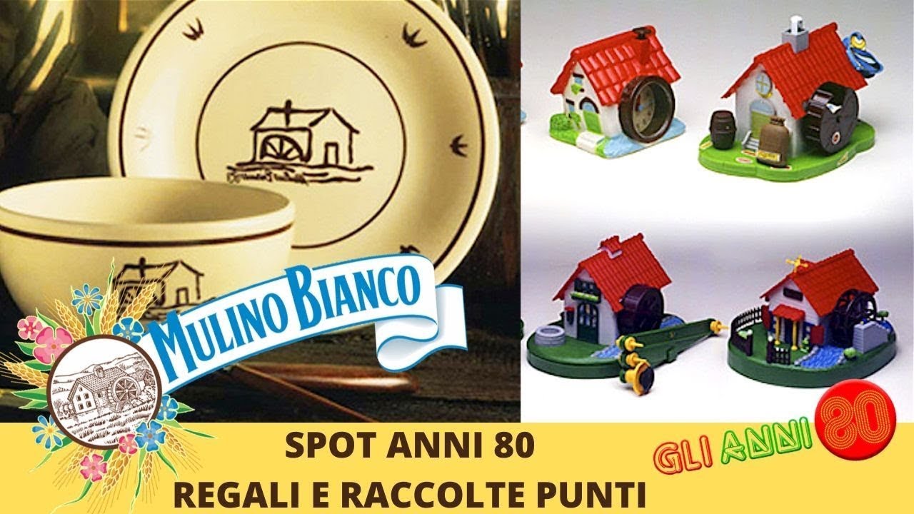 SPOT ANNI 80  Mulino Bianco   Regali e raccolte