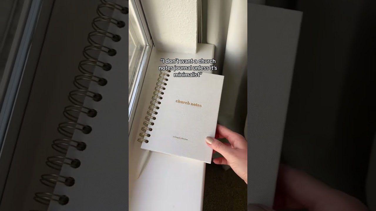 FINALLY a modern, non-outdated church notes journal 🤍