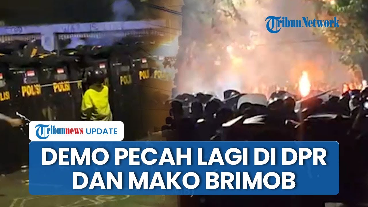 Demo Kembali Pecah di Gedung DPR dan Mako Brimob Kwitang: TNI Siaga, Polisi Tembakkan Watter Canon