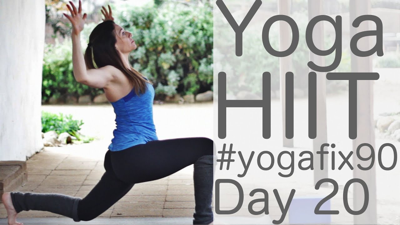 30 Minute Yoga HIIT (Cardio Yoga) Day 20 Fix 90  | Fightmaster Yoga Videos