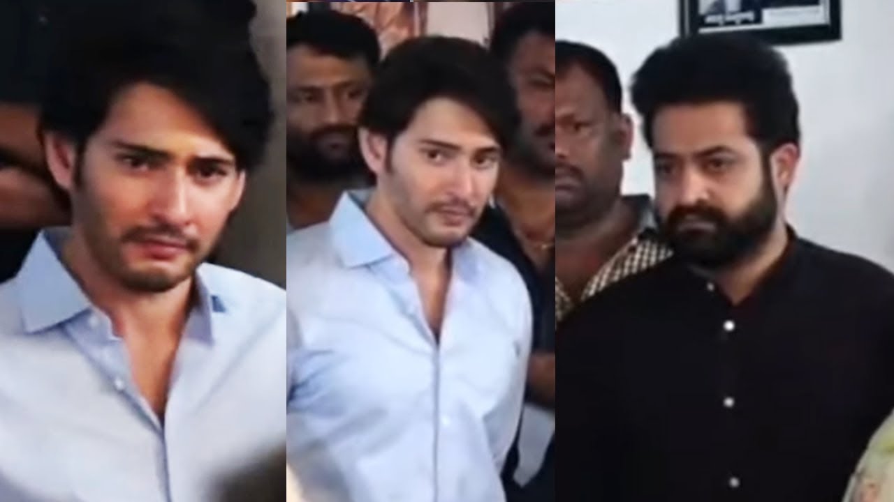 Jr NTR and Mahesh Babu Visuals @ Superstar Krishna House | Manastars