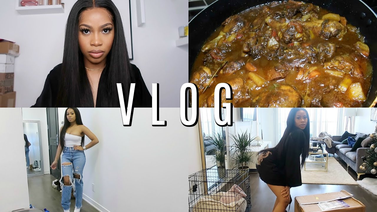 STYLING MY OUTFITS, COOKING JAMAICAN STEW CHICKEN, SHOE HAUL! | Dana Alexia