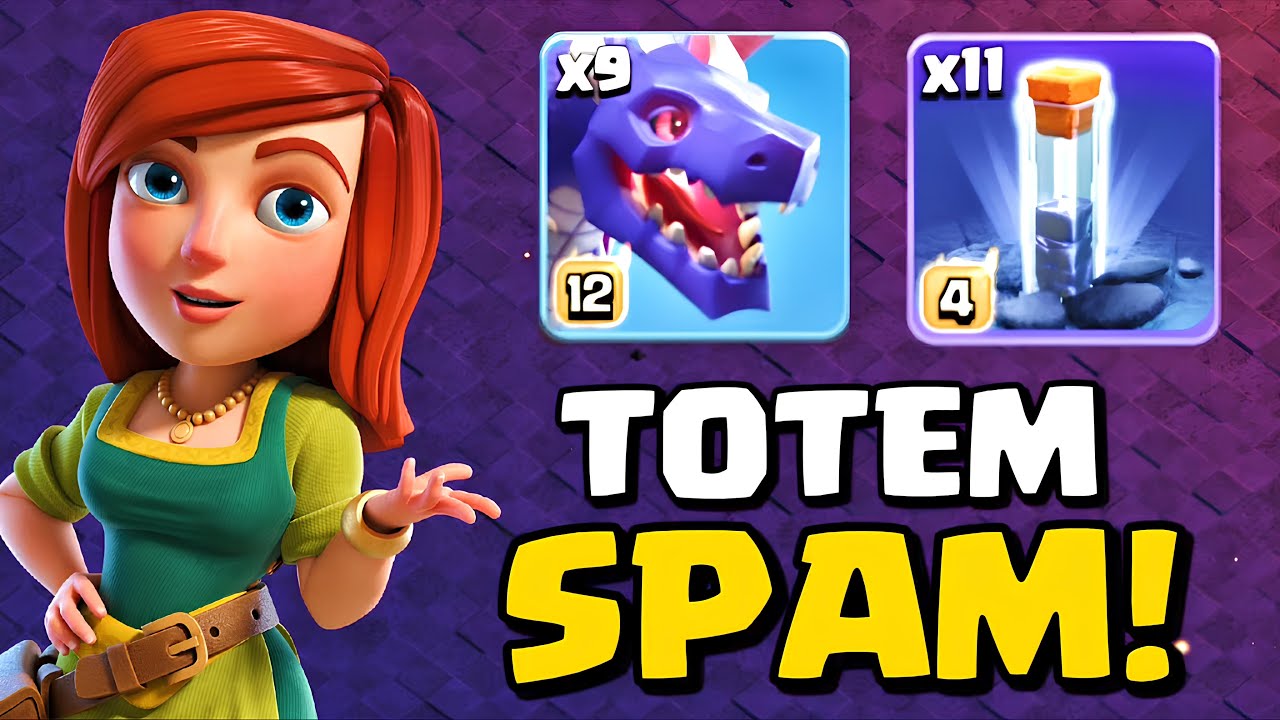 TH18 ПРОСТАЯ 3-звёздочная стратегия: Драконы + Массовый тотем! (Clash of Clans)