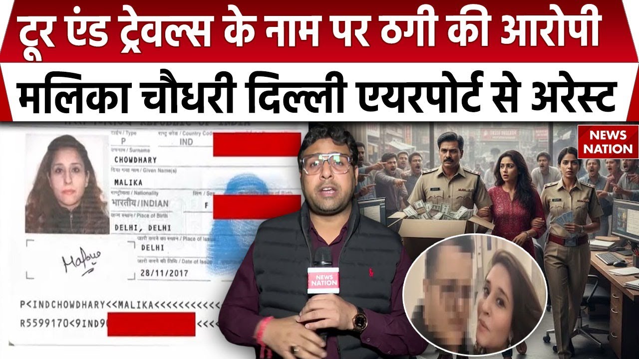 Tour And Travel Fraud Case: आरोपी Malika Chowdhary Arrest | Delhi Airport | Anand Vihar Police