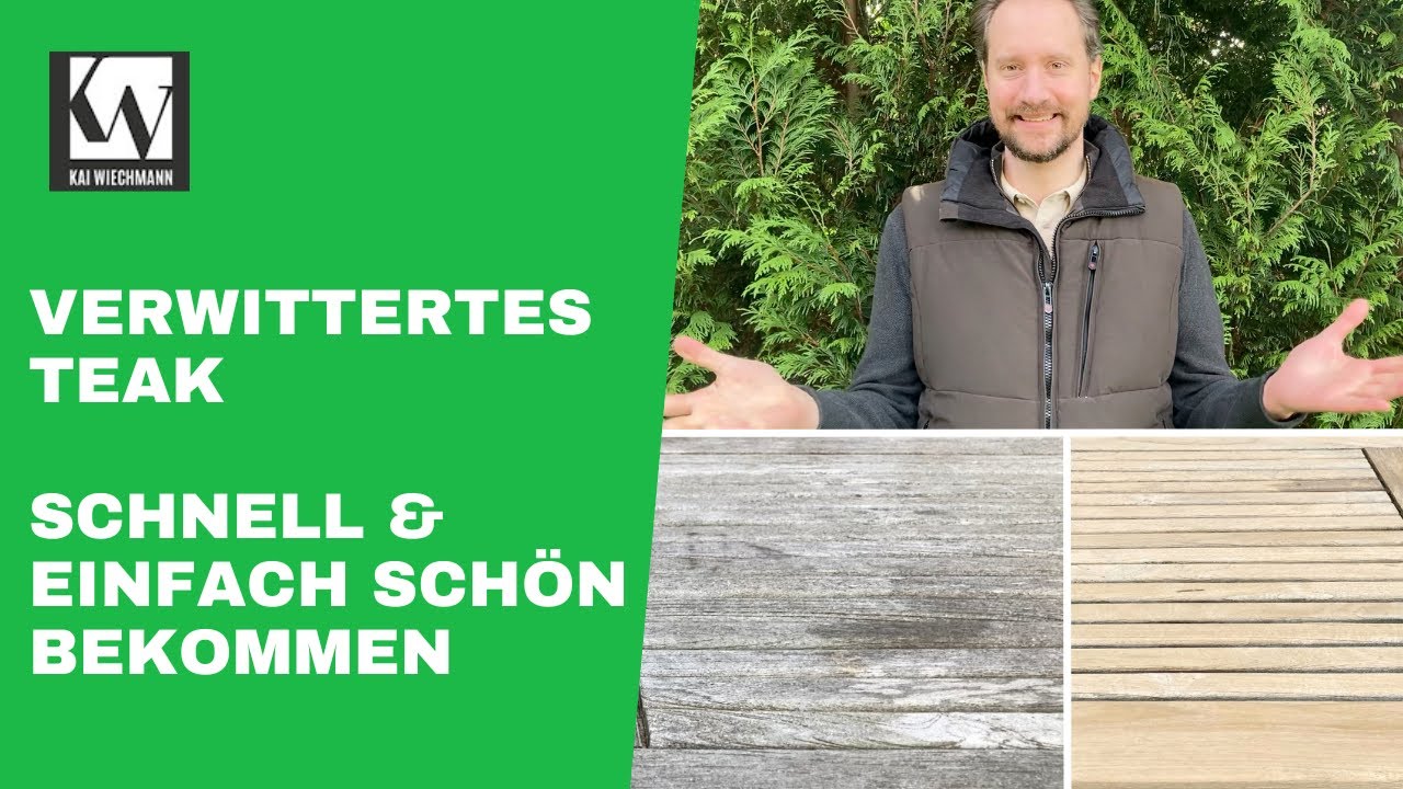 Teak Gartenmöbel ohne schleifen aufbereiten | Inside Kai Wiechmann