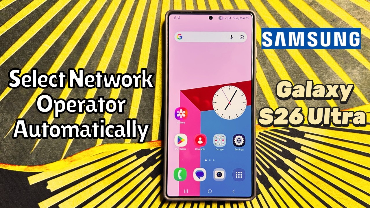 Как включить/выключить автоматический выбор оператора сети на Samsung Galaxy S26 Ultra #инструкция