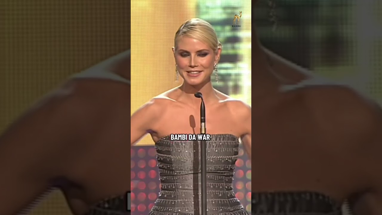 Heidi Klum gewinnt 2003 den BAMBI in der Kategorie &bdquo;Mode&ldquo; 🤩
