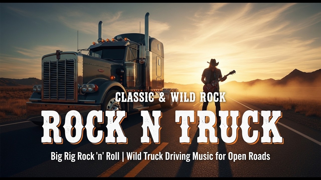 Big Rig Rock ‘n Roll 🚛 Wild Highway Driving Music Mix