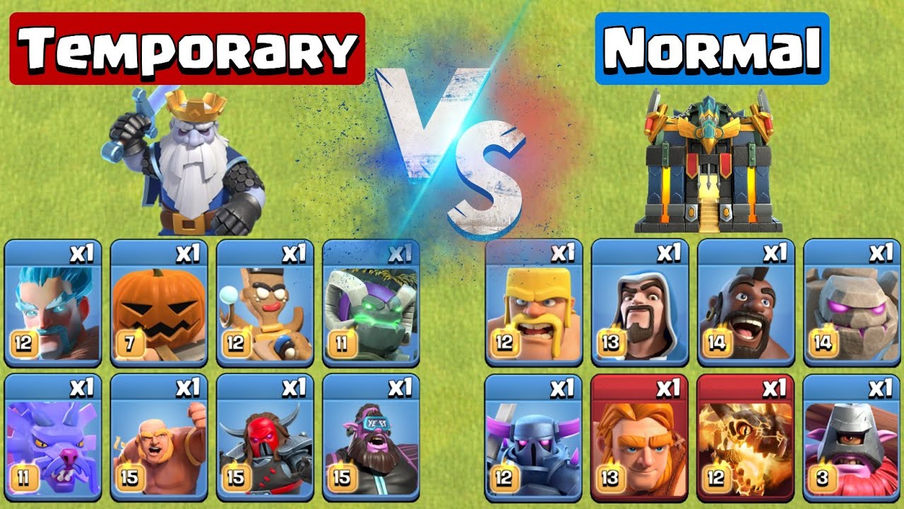 Temporary Troops vs Permanent Troops | Clash of Clans