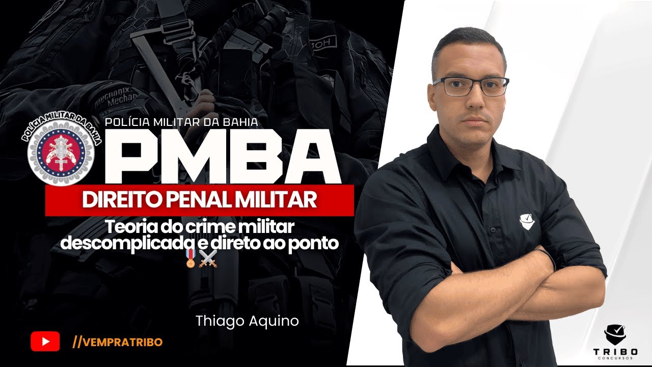 PMBA: Direito Penal Militar: Teoria do crime militar descomplicada e direto ao ponto🎖️⚔️