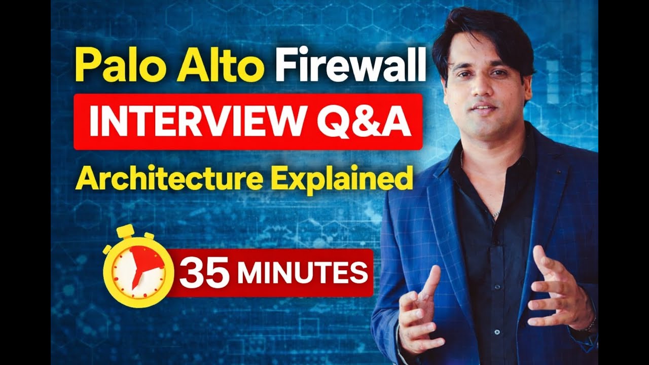 Palo Alto Firewall Interview Questions & Answers (2026) | Architecture Deep Dive (35 Min)