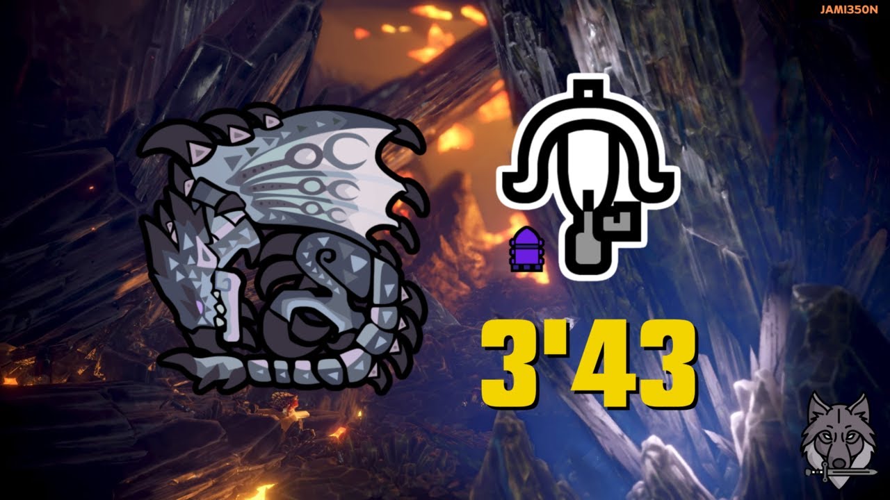 MHW.IB: SILVER-RATHALOS-SPEEDRUN: LIGHTBOWGUN (3'43)