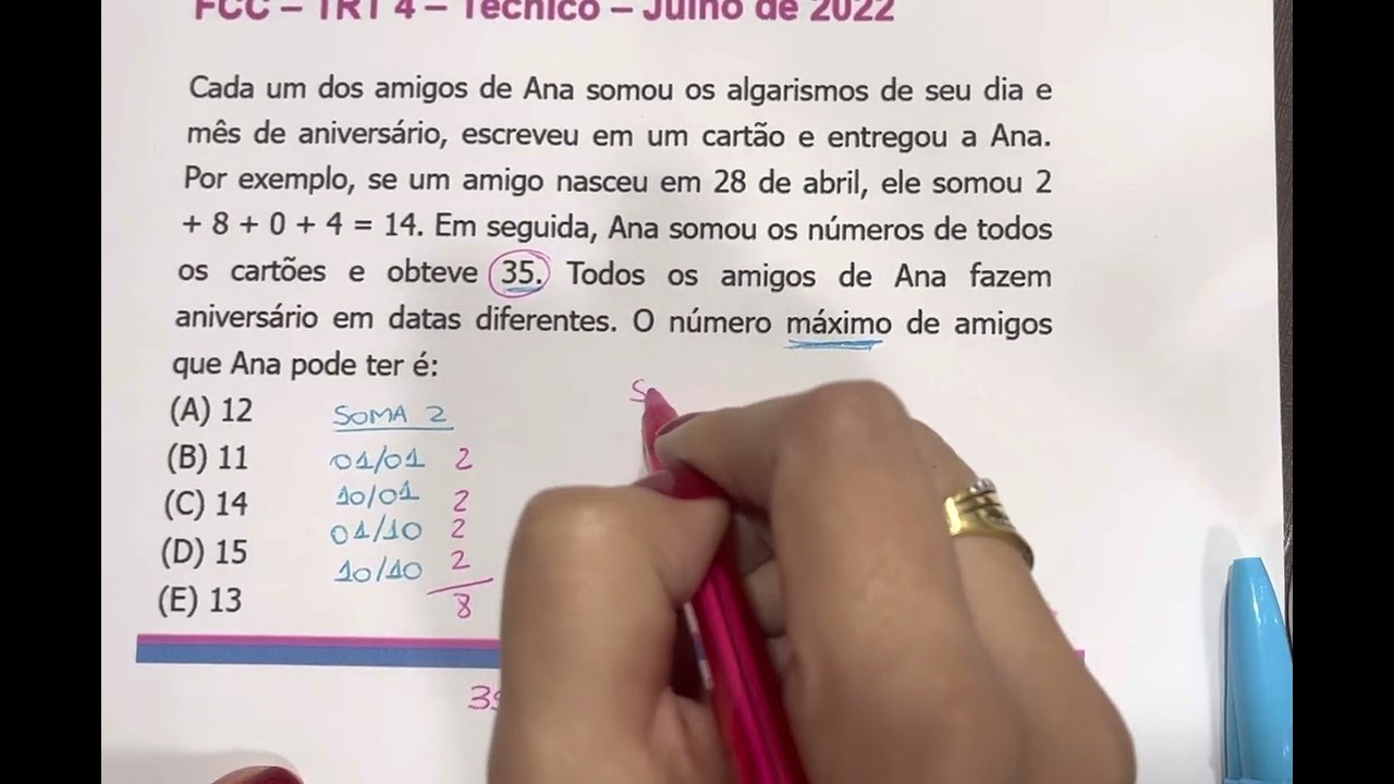 FCC - Questão TRT4 resolvida