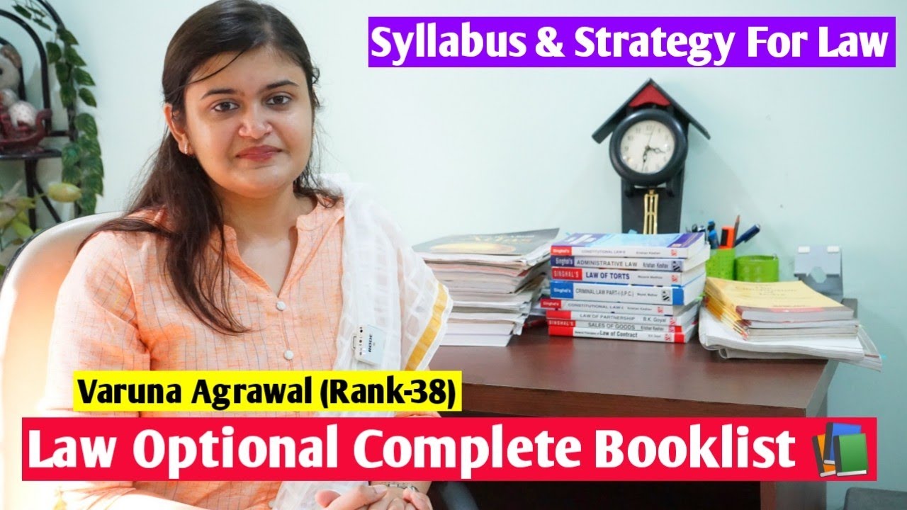 Law Optional Complete Booklist 📚, Syllabus, Strategy to Score 300 + Marks |UPSC Law Optional Books