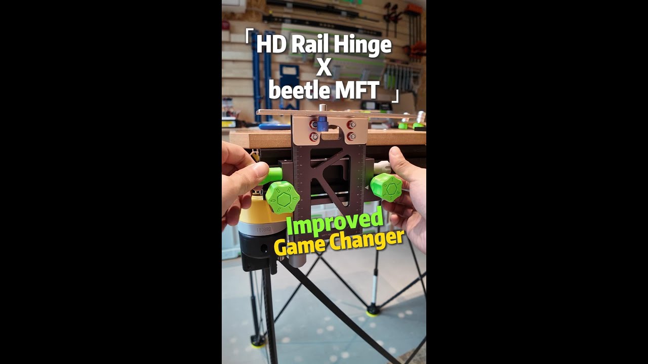 HongDui Rail Hinge DIY Improved For 30 Aluminum MFT (beetle MFT)