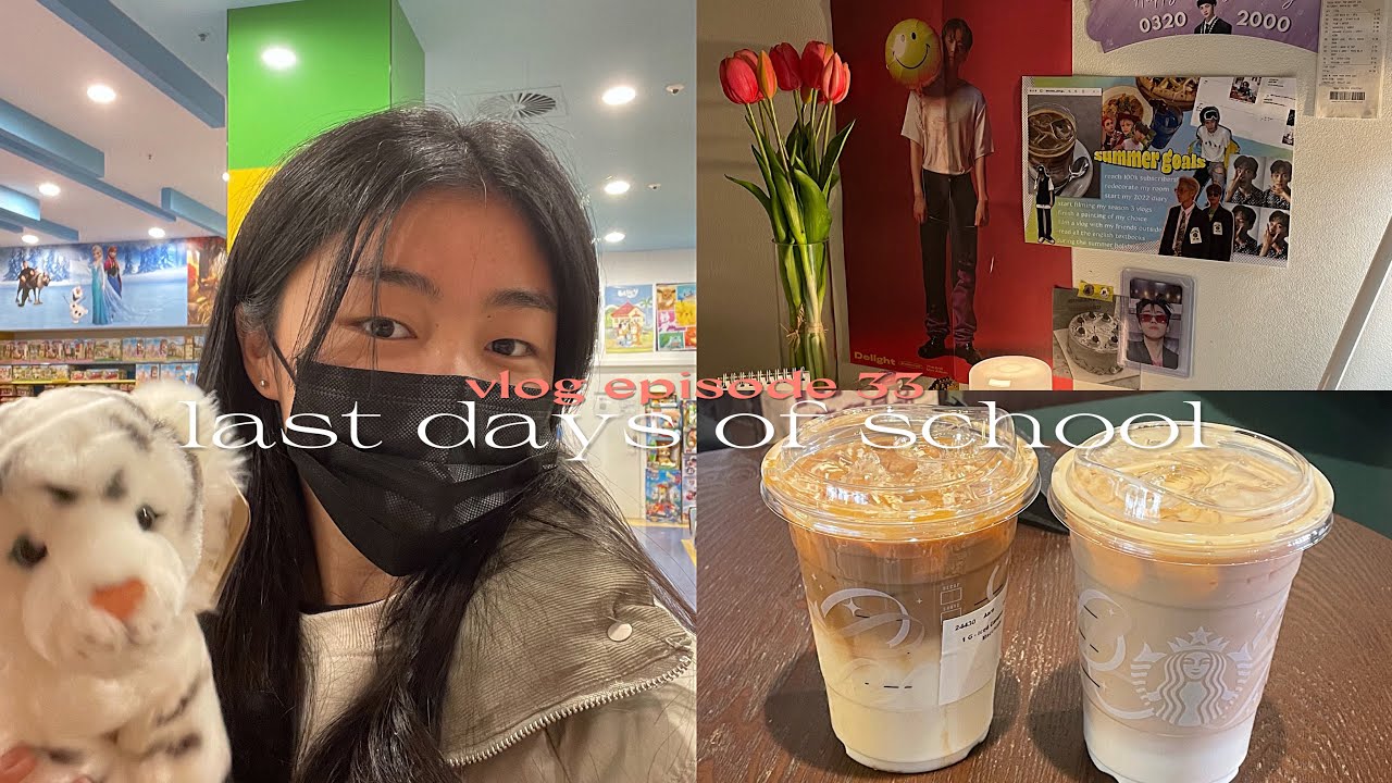 s2 vlog🍔 last days of school, studying for exams, redecorating room and going out!