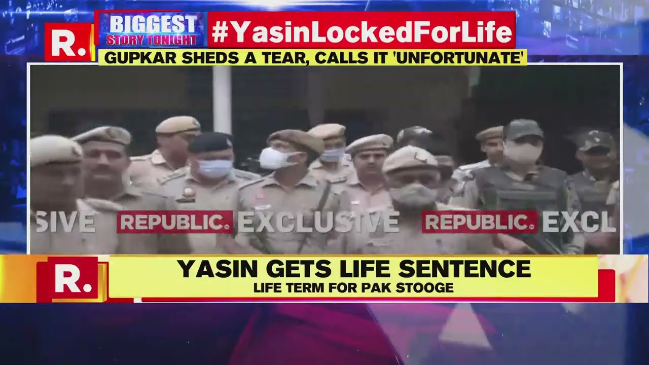 Terrorist Yasin Malik Taken Out Of Patiala Court To Tihar Jail Amid Heavy Security