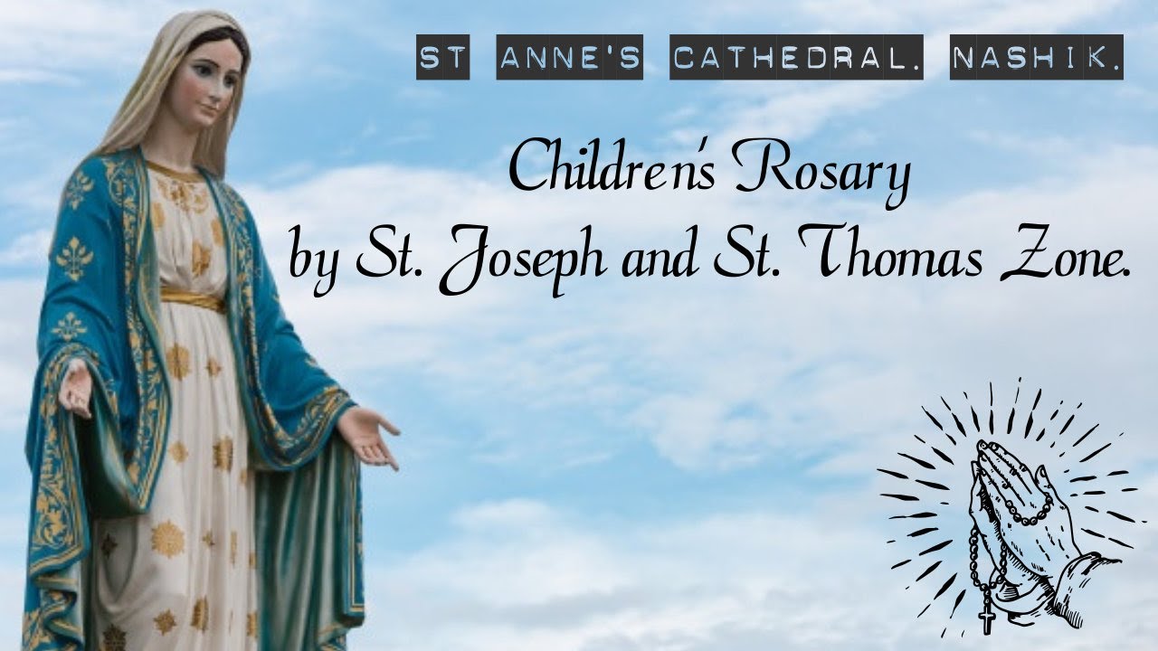 Children's Rosary by St. Joseph and St. Thomas Zone. St Anne's cathedral. Nashik.