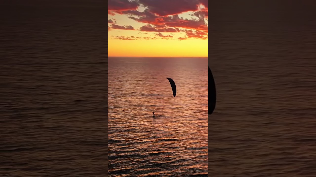 Stunning sunsets at Scarborough Beach 🤩✨☀️ #sunset #drone #australia #trip #adventure #dji #love