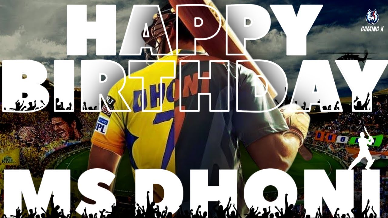 MSD Birthday Mashup 2025 | Birthday Tribute | Gaming X Edits