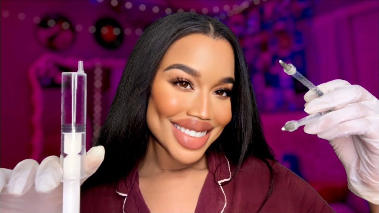 ASMR Girl With Botox Blindness Does Your Filler at a Sleepover 💉😴 ASMR Sleepover Role-play