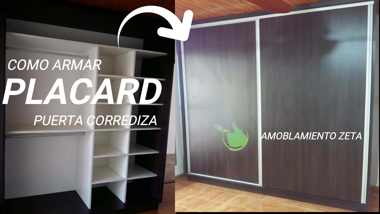COMO HACER UN PLACAR DE MELAMINA CON PUERTAS CORREDIZAS