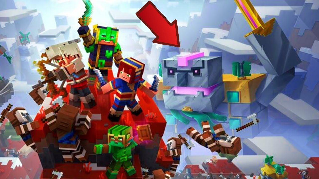 Minecraft Dungeons DLC TEMPEST GOLEM BOSS BATTLE