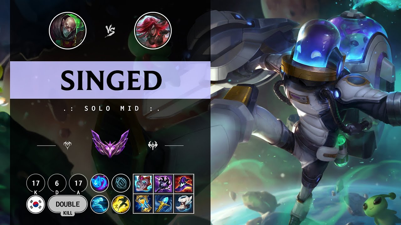 Singed Mid vs Katarina - KR Master Patch 14.11